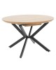 Tραπέζι Lydia MDF επεκτεινόμενο καρυδί-μαύρο 120-160x120x79εκ Υλικό: MDF - METAL - PAPER WOOD 235-000004 Tραπέζι Lydia MDF επεκτεινόμενο καρυδί-μαύρο 120-160x120x79εκ Υλικό: MDF - METAL - PAPER WOOD 235-000004