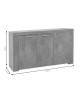 Μπουφές Joanna λευκό 144x42x80εκ Υλικό: CLIPBOARD WITH MELAMINE 235-000013 Μπουφές Joanna λευκό 144x42x80εκ Υλικό: CLIPBOARD WITH MELAMINE 235-000013