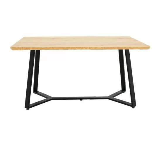 Tραπέζι Gemma sonoma-μαύρο 140x80x75εκ Υλικό: METAL 235-000016 Tραπέζι Gemma sonoma-μαύρο 140x80x75εκ Υλικό: METAL 235-000016