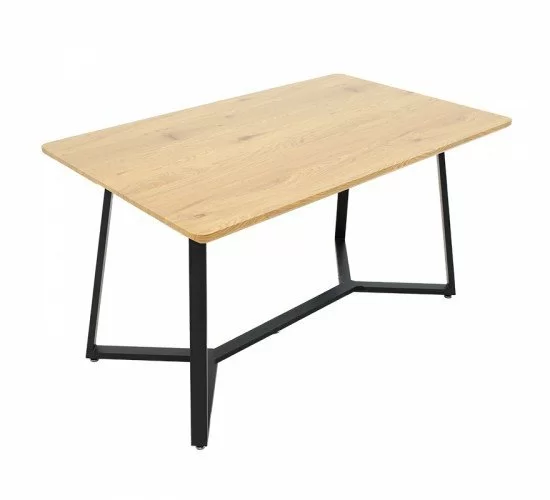 Tραπέζι Gemma sonoma-μαύρο 140x80x75εκ Υλικό: METAL 235-000016 Tραπέζι Gemma sonoma-μαύρο 140x80x75εκ Υλικό: METAL 235-000016