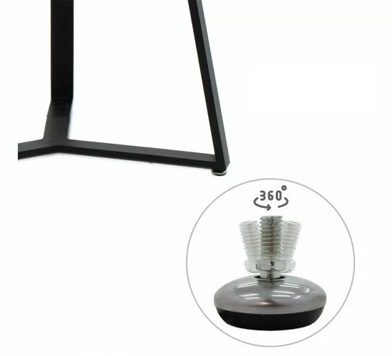 Tραπέζι Gemma sonoma-μαύρο 140x80x75εκ Υλικό: METAL 235-000016 Tραπέζι Gemma sonoma-μαύρο 140x80x75εκ Υλικό: METAL 235-000016