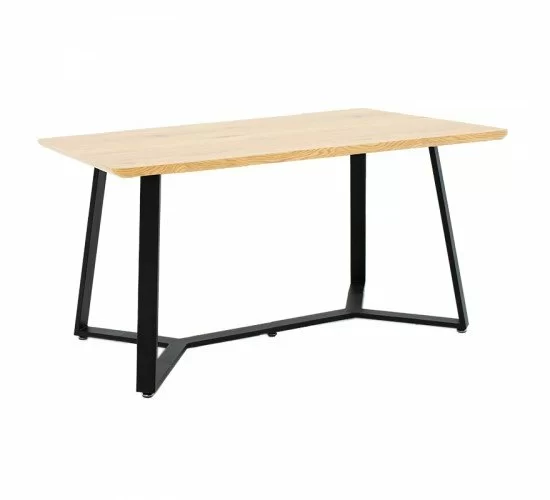 Tραπέζι Gemma sonoma-μαύρο 140x80x75εκ Υλικό: METAL 235-000016 Tραπέζι Gemma sonoma-μαύρο 140x80x75εκ Υλικό: METAL 235-000016
