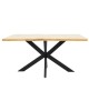 Tραπέζι Gilman MDF sonoma-μαύρο 150x90x75εκ Υλικό: MDF - METAL 235-000021 Tραπέζι Gilman MDF sonoma-μαύρο 150x90x75εκ Υλικό: MDF - METAL 235-000021