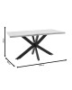 Tραπέζι Gilman MDF sonoma-μαύρο 150x90x75εκ Υλικό: MDF - METAL 235-000021 Tραπέζι Gilman MDF sonoma-μαύρο 150x90x75εκ Υλικό: MDF - METAL 235-000021