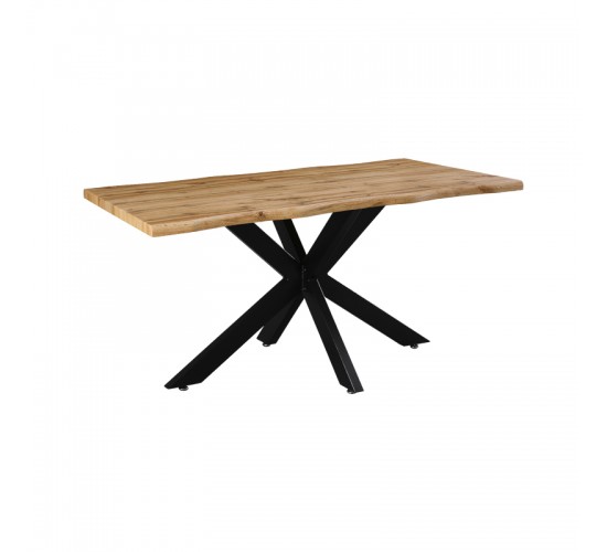Tραπέζι Gilman MDF sonoma-μαύρο 150x90x75εκ Υλικό: MDF - METAL 235-000021 Tραπέζι Gilman MDF sonoma-μαύρο 150x90x75εκ Υλικό: MDF - METAL 235-000021