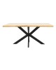 Tραπέζι Gilman MDF sonoma-μαύρο 180x90x75εκ Υλικό: MDF - METAL 235-000022 Tραπέζι Gilman MDF sonoma-μαύρο 180x90x75εκ Υλικό: MDF - METAL 235-000022
