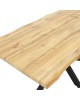 Tραπέζι Gilman MDF sonoma-μαύρο 180x90x75εκ Υλικό: MDF - METAL 235-000022 Tραπέζι Gilman MDF sonoma-μαύρο 180x90x75εκ Υλικό: MDF - METAL 235-000022