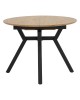 Tραπέζι Frances επεκτεινόμενο MDF sonoma-μαύρο 100-140x100x75εκ Υλικό: MDF - METAL 235-000023 Tραπέζι Frances επεκτεινόμενο MDF sonoma-μαύρο 100-140x100x75εκ Υλικό: MDF - METAL 235-000023