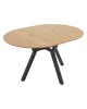Tραπέζι Frances επεκτεινόμενο MDF sonoma-μαύρο 100-140x100x75εκ Υλικό: MDF - METAL 235-000023 Tραπέζι Frances επεκτεινόμενο MDF sonoma-μαύρο 100-140x100x75εκ Υλικό: MDF - METAL 235-000023