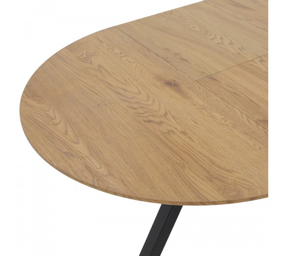 Tραπέζι Frances επεκτεινόμενο MDF sonoma-μαύρο 100-140x100x75εκ Υλικό: MDF - METAL 235-000023 Tραπέζι Frances επεκτεινόμενο MDF sonoma-μαύρο 100-140x100x75εκ Υλικό: MDF - METAL 235-000023
