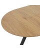 Tραπέζι Frances επεκτεινόμενο MDF sonoma-μαύρο 100-140x100x75εκ Υλικό: MDF - METAL 235-000023 Tραπέζι Frances επεκτεινόμενο MDF sonoma-μαύρο 100-140x100x75εκ Υλικό: MDF - METAL 235-000023