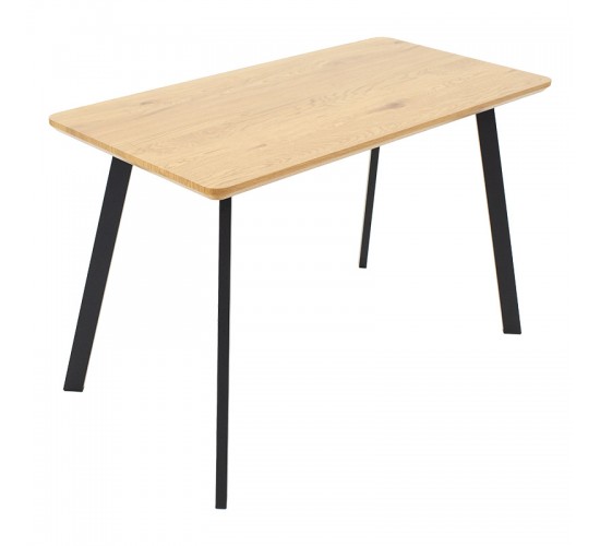 Tραπέζι Adira MDF sonoma-μαύρο 120x60x75εκ Υλικό: MDF - METAL 235-000026 Tραπέζι Adira MDF sonoma-μαύρο 120x60x75εκ Υλικό: MDF - METAL 235-000026