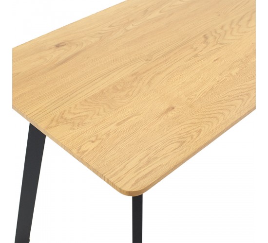 Tραπέζι Adira MDF sonoma-μαύρο 120x60x75εκ Υλικό: MDF - METAL 235-000026 Tραπέζι Adira MDF sonoma-μαύρο 120x60x75εκ Υλικό: MDF - METAL 235-000026
