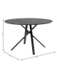 Tραπέζι Cerco MDF μαύρο Φ120x75εκ Υλικό: MDF - METAL 235-000031 Tραπέζι Cerco MDF μαύρο Φ120x75εκ Υλικό: MDF - METAL 235-000031