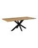 Tραπέζι Gilman mdf σε sonoma απόχρωση και μαύρο μεταλλικό πόδι 200x100x75εκ Υλικό: MDF - METAL 235-000038 Tραπέζι Gilman mdf σε sonoma απόχρωση και μαύρο μεταλλικό πόδι 200x100x75εκ Υλικό: MDF - METAL 235-000038