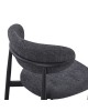 Καρέκλα Folegio μπουκλέ σε ανθρακί απόχρωση με μαύρα πόδια 59x50x75εκ Υλικό: fabric seat Powder coating frame 235-000045