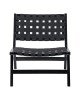 Καρέκλα Cypress pu μαύρο Υλικό: RUBBER WOOD - PVC 236-000005