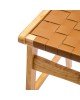 Σκαμπό μπαρ Ridley ξύλο-pu φυσικό Υλικό: RUBBER WOOD - PVC-PU 236-000010