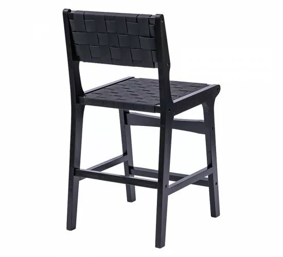 Σκαμπό μπαρ Ridley ξύλο-pu μαύρο Υλικό: RUBBER WOOD - PVC-PU 236-000011 Σκαμπό μπαρ Ridley ξύλο-pu μαύρο Υλικό: RUBBER WOOD - PVC-PU 236-000011