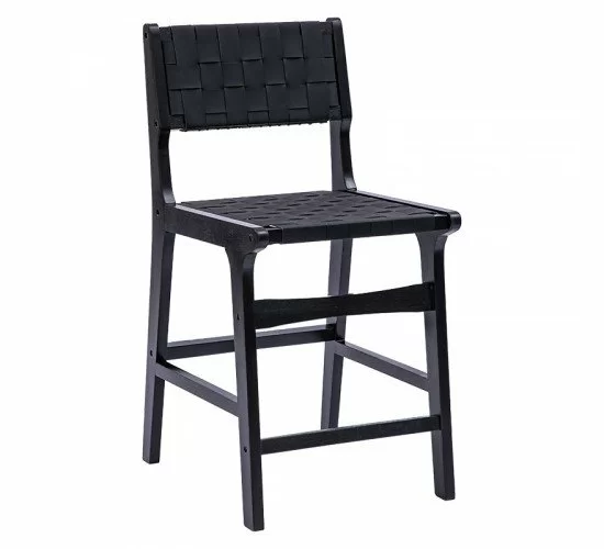 Σκαμπό μπαρ Ridley ξύλο-pu μαύρο Υλικό: RUBBER WOOD - PVC-PU 236-000011 Σκαμπό μπαρ Ridley ξύλο-pu μαύρο Υλικό: RUBBER WOOD - PVC-PU 236-000011
