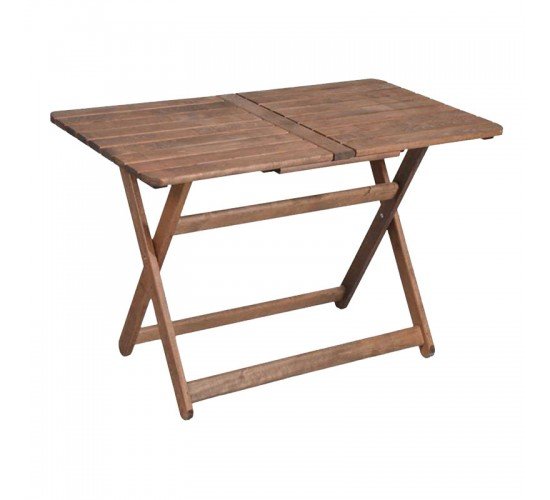 Τραπέζι Retto μασίφ ξύλο οξιάς καρυδί εμποτισμού 140x80x71εκ Υλικό: Solid wood beech 237-000007