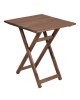 Τραπέζι Retto μασίφ ξύλο οξιάς καρυδί εμποτισμού 60x60x71εκ Υλικό: Solid wood beech 237-000008