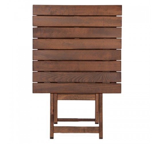 Τραπέζι Retto μασίφ ξύλο οξιάς καρυδί εμποτισμού 70x70x71εκ Υλικό: Solid wood beech 237-000009