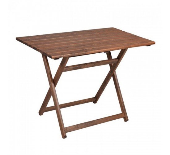 Τραπέζι Retto μασίφ ξύλο οξιάς καρυδί εμποτισμού 100x60x71εκ Υλικό: Solid wood beech 237-000011