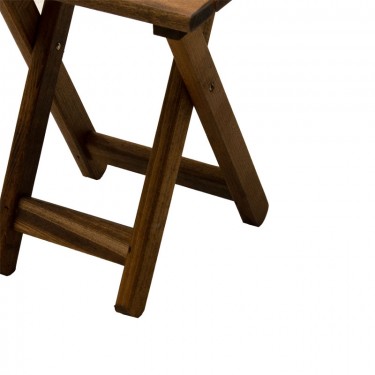 Τραπέζι Retto μασίφ ξύλο οξιάς καρυδί εμποτισμού 45x45x48εκ Υλικό: Solid wood beech 237-000012