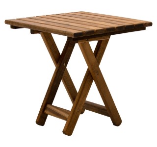 Τραπέζι Retto μασίφ ξύλο οξιάς καρυδί εμποτισμού 45x45x48εκ Υλικό: Solid wood beech 237-000012