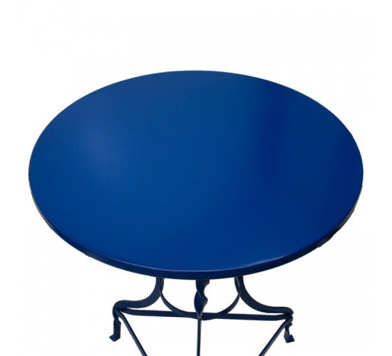 Τραπέζι PWF-0647 μεταλλικό μπλε Φ58x72εκ Υλικό: METAL 243-000010