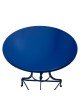 Τραπέζι PWF-0647 μεταλλικό μπλε Φ58x72εκ Υλικό: METAL 243-000010