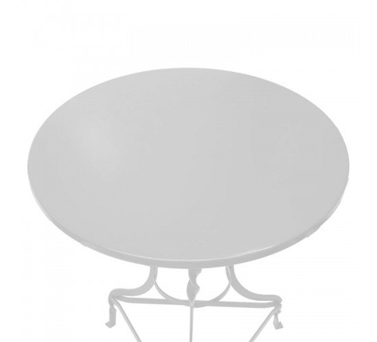 Τραπέζι Noah μεταλλικό λευκό Φ58x72εκ Υλικό: METAL 243-000076