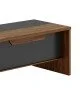 Γραφείο με δεξιά γωνία Oscar καρυδί-ανθρακί 200x180x76εκ Υλικό: MELAMINE 246-000004 Γραφείο με δεξιά γωνία Oscar καρυδί-ανθρακί 200x180x76εκ Υλικό: MELAMINE 246-000004