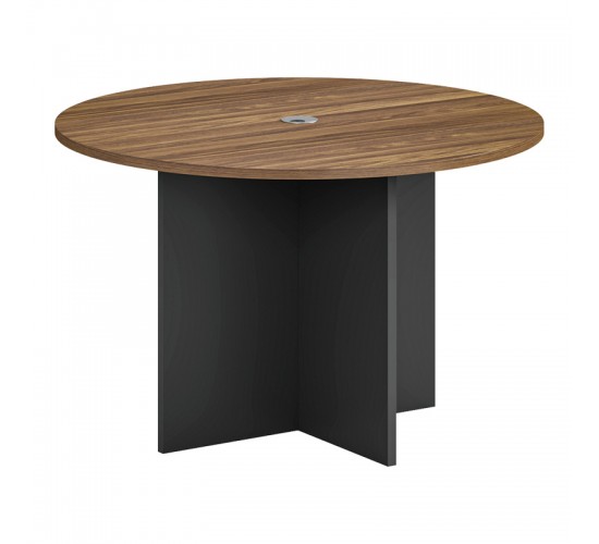 Τραπέζι γραφείου επαγγελματικό Oscar σε καρυδί-ανθρακί απόχρωση Φ150x76εκ Υλικό: MELAMINE 246-000027