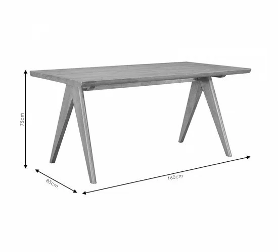 Τραπέζι Winslow ξύλο rubberwood ανοικτό καρυδί 160x85x75εκ Υλικό: RUBBERWOOD 247-000001 Τραπέζι Winslow ξύλο rubberwood ανοικτό καρυδί 160x85x75εκ Υλικό: RUBBERWOOD 247-000001