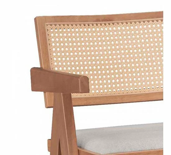 Σκαμπό bar με μπράτσα Winslow ξύλο rubberwood ανοικτό καρυδί-pvc rattan φυσικό-ύφασμα γκρι Υλικό: RUBBERWOOD - PVC RATTAN - FABRIC - FOAM 247-000009 Σκαμπό bar με μπράτσα Winslow ξύλο rubberwood ανοικτό καρυδί-pvc rattan φυσικό-ύφασμα γκρι Υλικό: RUBBERWOOD - PVC RATTAN - FABRIC - FOAM 247-000009