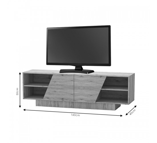 Έπιπλο τηλεόρασης Stevie sonoma 160x40x50εκ Υλικό: CLIPBOARD WITH MELAMINE 248-000004 Έπιπλο τηλεόρασης Stevie sonoma 160x40x50εκ Υλικό: CLIPBOARD WITH MELAMINE 248-000004