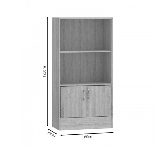 Βιβλιοθήκη Negan sonoma μελαμίνης 60x30x120εκ Υλικό: CLIPBOARD WITH MELAMINE 248-000017 Βιβλιοθήκη Negan sonoma μελαμίνης 60x30x120εκ Υλικό: CLIPBOARD WITH MELAMINE 248-000017