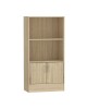 Βιβλιοθήκη Negan sonoma μελαμίνης 60x30x120εκ Υλικό: CLIPBOARD WITH MELAMINE 248-000017 Βιβλιοθήκη Negan sonoma μελαμίνης 60x30x120εκ Υλικό: CLIPBOARD WITH MELAMINE 248-000017