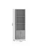 Βιβλιοθήκη Negan sonoma μελαμίνης 57x33x180εκ Υλικό: CLIPBOARD WITH MELAMINE 248-000018 Βιβλιοθήκη Negan sonoma μελαμίνης 57x33x180εκ Υλικό: CLIPBOARD WITH MELAMINE 248-000018