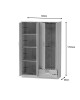 Ντουλάπα ρούχων τετράφυλλη Karter sonoma μελαμίνης 121x48x180εκ Υλικό: CLIPBOARD WITH PAPER WOOD 248-000022 Ντουλάπα ρούχων τετράφυλλη Karter sonoma μελαμίνης 121x48x180εκ Υλικό: CLIPBOARD WITH PAPER WOOD 248-000022