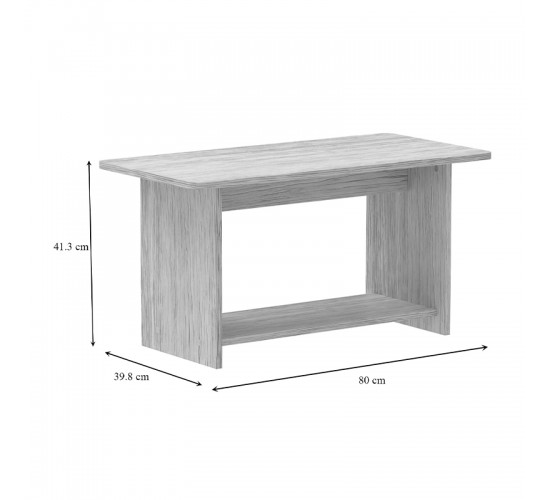 Τραπέζι Kumba σε oak απόχρωση 80x40x42εκ Υλικό: CLIPBOARD WITH MELAMINE 248-000025 Τραπέζι Kumba σε oak απόχρωση 80x40x42εκ Υλικό: CLIPBOARD WITH MELAMINE 248-000025