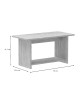 Τραπέζι Kumba σε oak απόχρωση 80x40x42εκ Υλικό: CLIPBOARD WITH MELAMINE 248-000025 Τραπέζι Kumba σε oak απόχρωση 80x40x42εκ Υλικό: CLIPBOARD WITH MELAMINE 248-000025