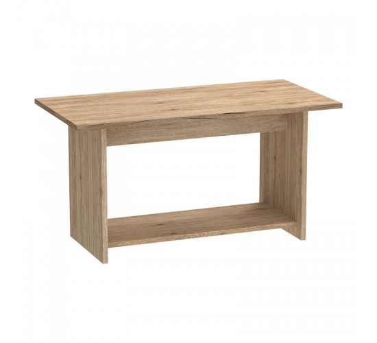 Τραπέζι Kumba σε oak απόχρωση 80x40x42εκ Υλικό: CLIPBOARD WITH MELAMINE 248-000025 Τραπέζι Kumba σε oak απόχρωση 80x40x42εκ Υλικό: CLIPBOARD WITH MELAMINE 248-000025