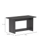 Τραπέζι Kumba σε ανθρακί-wenge απόχρωση 80x40x42εκ Υλικό: CLIPBOARD WITH MELAMINE 248-000026 Τραπέζι Kumba σε ανθρακί-wenge απόχρωση 80x40x42εκ Υλικό: CLIPBOARD WITH MELAMINE 248-000026