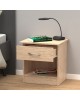 Κομοδίνο Kona σε oak απόχρωση 40x34x42εκ Υλικό: CLIPBOARD WITH MELAMINE 248-000027 Κομοδίνο Kona σε oak απόχρωση 40x34x42εκ Υλικό: CLIPBOARD WITH MELAMINE 248-000027