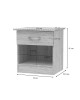 Κομοδίνο Kona σε oak απόχρωση 40x34x42εκ Υλικό: CLIPBOARD WITH MELAMINE 248-000027 Κομοδίνο Kona σε oak απόχρωση 40x34x42εκ Υλικό: CLIPBOARD WITH MELAMINE 248-000027