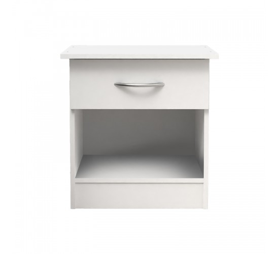 Κομοδίνο Kona σε λευκή απόχρωση 40x34x42εκ Υλικό: CLIPBOARD WITH MELAMINE 248-000028 Κομοδίνο Kona σε λευκή απόχρωση 40x34x42εκ Υλικό: CLIPBOARD WITH MELAMINE 248-000028