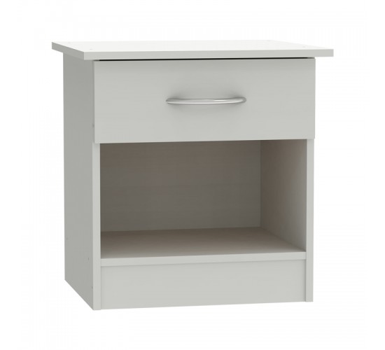 Κομοδίνο Kona σε λευκή απόχρωση 40x34x42εκ Υλικό: CLIPBOARD WITH MELAMINE 248-000028 Κομοδίνο Kona σε λευκή απόχρωση 40x34x42εκ Υλικό: CLIPBOARD WITH MELAMINE 248-000028